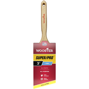 WOOSTER SUPER/PRO LINDBECK J4112 3" GOLD NYLON/SABLE POLY ANGLE SASH BRUSH