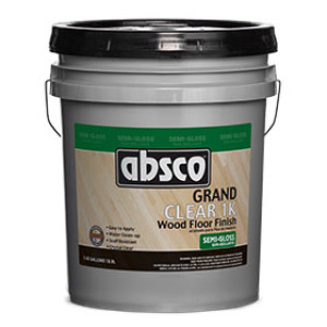 ABSOLUTE ABSCO 96205 GRAND CLEAR 1K SEMI-GLOSS WOOD FLOOR FINISH 275 VOC