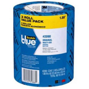 3M 2090-48EP3 48MM X 60YD SCOTCHBLUE ORIGINAL MULTI SURFACE PAINTER'S TAPE 3PK