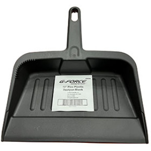 G-FORCE 44494 12" FLEX PLASTIC DUST PAN BLACK
