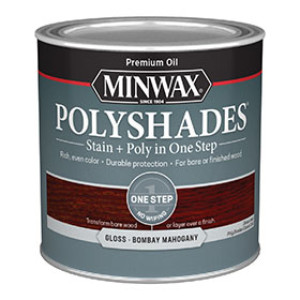 MINWAX 214804444 480 POLYSHADES GLOSS BOMBAY MAHOGANY STAIN