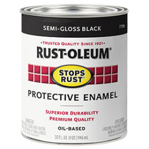RUST-OLEUM STOPS RUST 7798502 PROTECTIVE ENAMEL SEMI-GLOSS BLACK