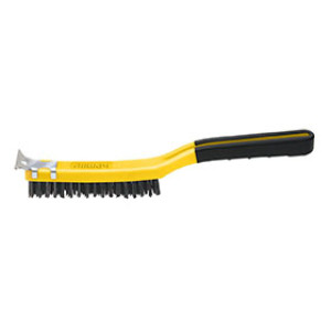 ALLWAY TOOLS 12319 SB319 3 X 19 ROW SOFT GRIP CARBON STEEL WIRE BRUSH