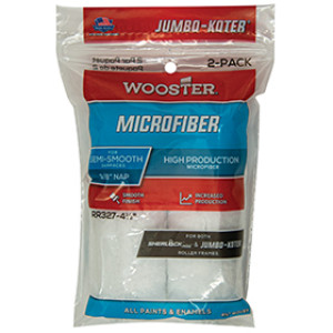 WOOSTER JUMBO-KOTER MICROFIBER RR327 4-1/2" X 3/8" PRO ROLLER COVER WHITE