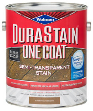 WOLMAN DURA STAIN 288081 SEMI-TRANSPARENT EXTERIOR CHESTNUT BROWN WOOD STAIN