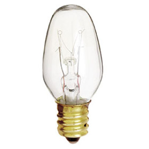 SATCO S3791 7W 7C7 CLEAR NIGHT LIGHT BULB (2 PACK)