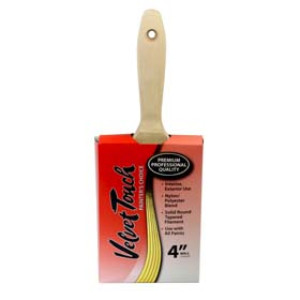 VELVET TOUCH 61540 4" BURGUNDY/WHITE SOLID VARNISH BRUSH
