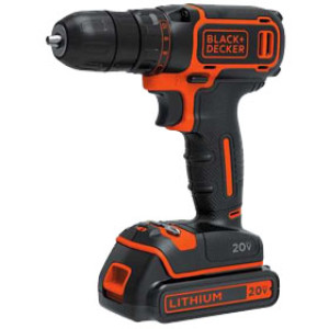 BLACK & DECKER BDCDD120C 20V MAX LITHIUM SINGLE SPEED DRILL/DRIVER W/LED LIGHT
