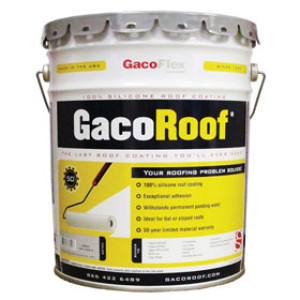 GACO GR1628-5 GACOROOF 100% SILICONE ROOF COATING GRAY