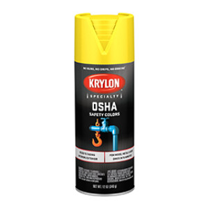 KRYLON K01813777 1813 OSHA SAFETY YELLOW SPRAY PAINT 12 OZ