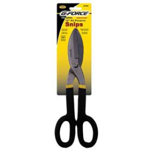 G-FORCE 21924 12" TIN SNIPS ERGO GRIP HANDLE