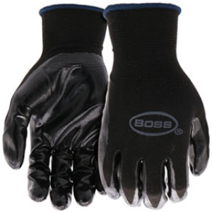 WESTCHESTER B31191-M MED BOSS GRIP BLACK NITRILE GLOVES