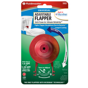 FLUIDMASTER 502P21 BULL'S EYE ADJUST-A-FLUSH TOILET FLAPPER