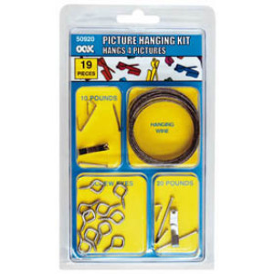 OOK 535608 CONVENTIONAL PICTURE HANGING KIT (19PK) CLAMPACK