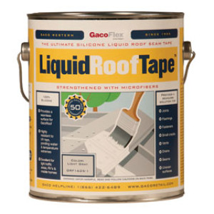 GACO GRF1625-1 LIQUID ROOF SEAM TAPE LIGHT GRAY WITH MICROFIBERS