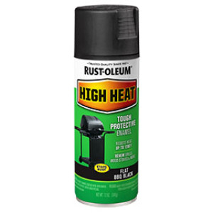 RUST-OLEUM SPECIALTY 7778830 12 OZ HIGH HEAT BAR-B-QUE BLACK SATIN SPRAY PAINT