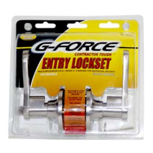 G-FORCE 80073 ENTRY SCROLL LEVER LOCKSET SATIN NICKEL KW1 KEYWAY KEY DIFFERENT