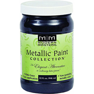 MODERN MASTERS ME700-32 BLACK PEARL SATIN METALLIC PAINT SEMI-OPAQUE