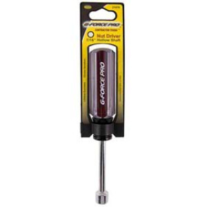 G-FORCE 21476 7/16" NUT DRIVER CHROME VANADIUM HOLLOW SHAFT