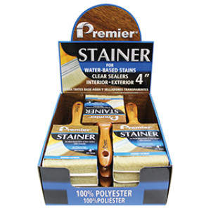 PREMIER P600-40 4" DELUXE POLYESTER STAIN WALL BRUSH