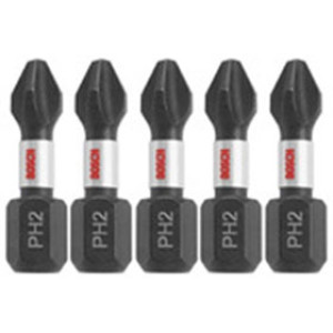 BOSCH ITPH2105 1" X #2 PHILLIPS IMPACT TOUGH DRILL BIT 5 PACK