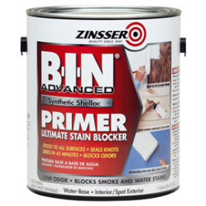 ZINSSER B-I-N ADVANCED 270976 WHITE SYNTHETIC SHELLAC PRIMER STAIN BLOCKER