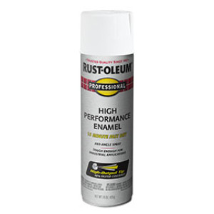RUST-OLEUM PROFESSIONAL 239108 HIGH PERFORMANCE ENAMEL SEMI GLOSS WHITE 15 OZ