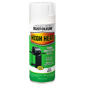 RUST-OLEUM SPECIALTY 7751830 12 OZ HIGH HEAT WHITE SPRAY PAINT SATIN FINISH