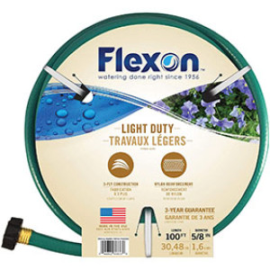 FLEXON FR58100 5/8" X 100' 3-PLY LIGHT DUTY GARDEN HOSE