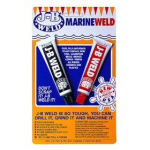 J-B WELD 8272 1 OZ MARINEWELD 2-PART MARINE EPOXY TUBES