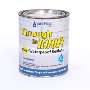 SASHCO THROUGH THE ROOF 14003 CLEAR CO-POLYMER RUBBER-BASED SEALANT