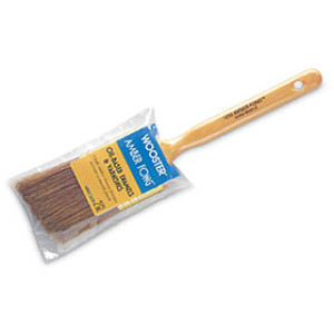 WOOSTER AMBER FONG 1233 1-1/2" SOFT AMBER BROWN BRISTLE ANGLE SASH VARNISH BRS