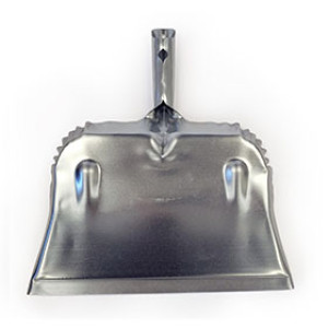 DQB INDUSTRIES 72539 12" METAL DUST PAN BLACK 24 GAUGE HANG-UP HOLE