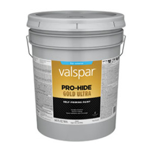 VALSPAR 65000.008 PRO-HIDE GOLD ULTRA FLAT SUPER WHITE EXTERIOR ACRYLIC PAINT