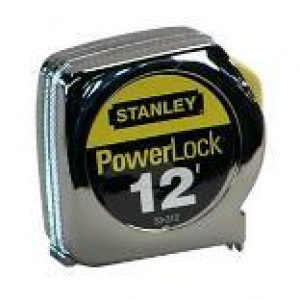 STANLEY 33-312 POWERLOCK 12' X 3/4" HEAVY DUTY TAPE MEASURE - METAL
