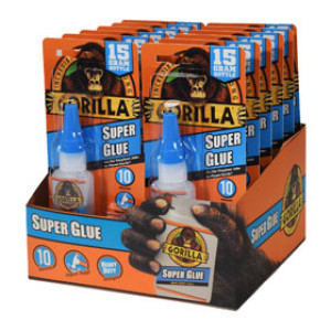 GORILLA GLUE 7805009 15G GORILLA SUPER GLUE QUICK DRYING CARDED