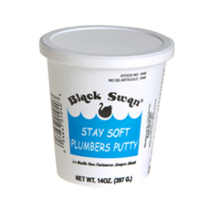 BLACK SWAN 01040 STAY SOFT STAINLESS PLUMBER'S PUTTY 14 OZ ASHESIVE TT-P-1536A