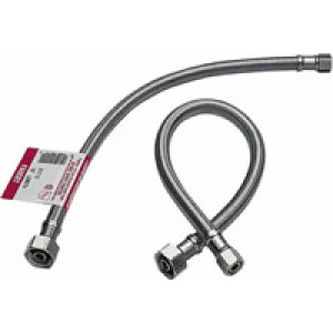 FLUIDMASTER B1F12 12" FAUCET CONNECTOR BRAIDED STAINLESS STEEL