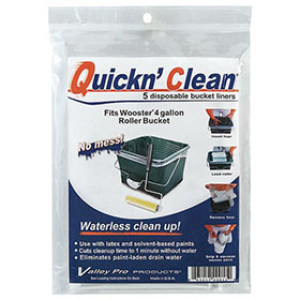 WOOSTER QUICK N CLEAN R471 4 GAL PLASTIC BAG LINER FOR BUCKETS 5PC