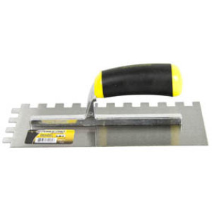 G-FORCE 70180 1/2" SQUARE NOTCHED TROWEL 11" X 4-1/2" ERGO GRIP HANDLE