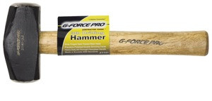 G-FORCE 21141 3 LB HAND DRILLING HAMMER WOODEN HANDLE