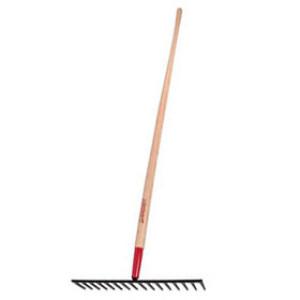 AMES 63122 16 TINE ROAD RAKE FORGED STEEL HEAD WITH 66" HARDWOOD HANDLE