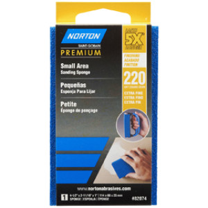 NORTON PROSAND 82074 4-1/2" X 2-11/16" X 1" 220 GRIT SMALL AREA SANDING SPONGE