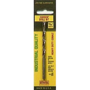 IRWIN 3016013 13/64" X 3-5/8" COBALT HSS JOBBER LENGTH DRILL BIT