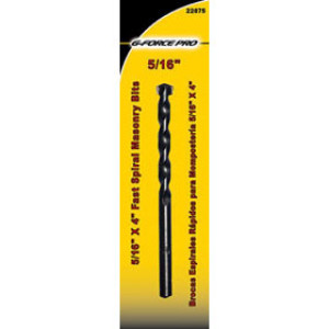 G-FORCE 22875 5/16 X 4 F S MASONRY BIT CARDED