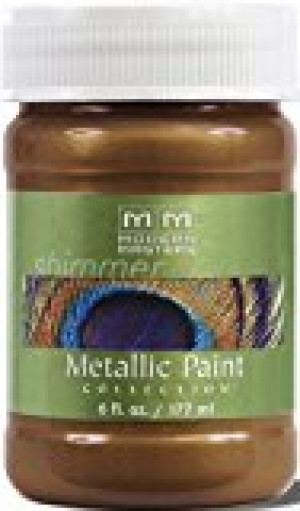 MODERN MASTERS ME204-06 6 OZ ANTIQUE BRONZE SATIN METALLIC PAINT SEMI-OPAQUE