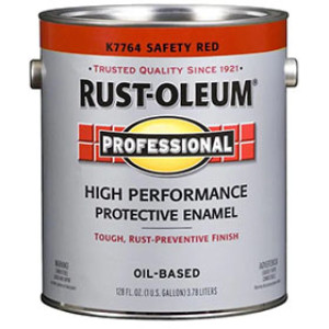 RUST-OLEUM PROFESSIONAL K7764402 GLOSS SAFETY RED ENAMEL 400 VOC OIL BASED