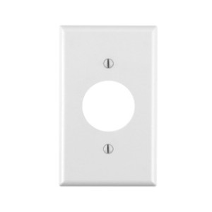 LEVITON 001-88004-000 ONE GANG SINGLE OUTLET WALLPLATE WHITE