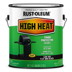 RUST-OLEUM SPECIALTY 237543 HIGH HEAT BAR-B-QUE BLACK LOW VOC SATIN FINISH