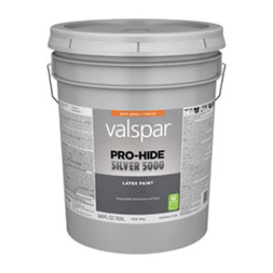 VALSPAR 73000.008 PRO-HIDE SILVER 5000 S/G WHITE INTERIOR LATEX PAINT